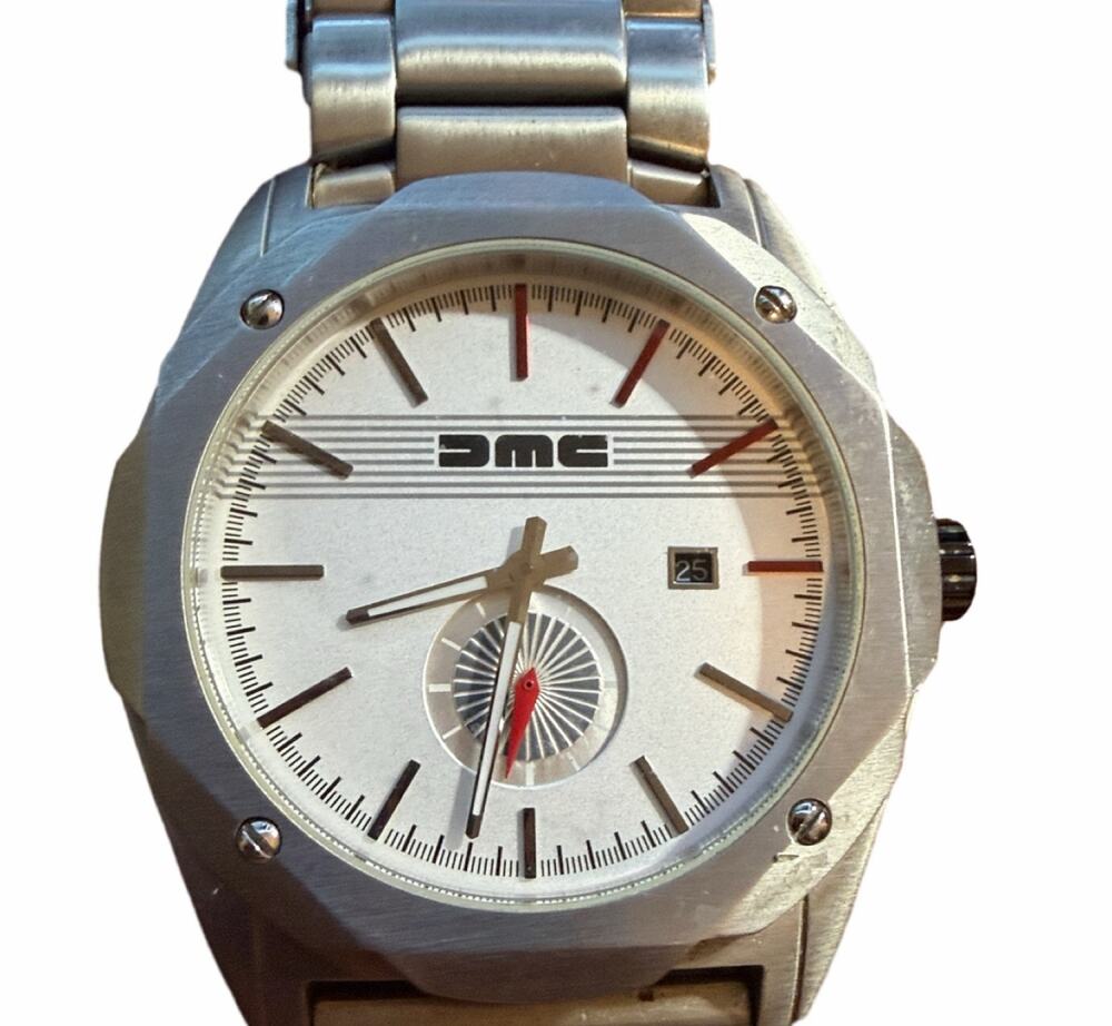 DMC DeLorean Motor Company Wristwatch Stainless Steel Back to the Future
